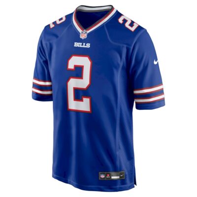 Alternative view of D.J. Moore Buffalo Bills Royal Home Game Jersey - All Stitched