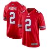 D.J. Moore Buffalo Bills Red Alternate Game Jersey - All Stitched