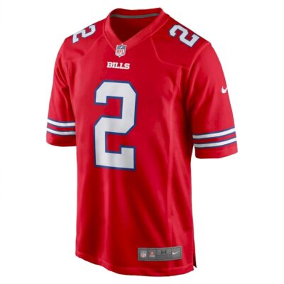 Alternative view of D.J. Moore Buffalo Bills Red Alternate Game Jersey - All Stitched