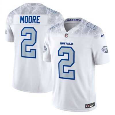 D.J. Moore Buffalo Bills White Rivalries Collection Vapor F.U.S.E Limited Jersey - All Stitched