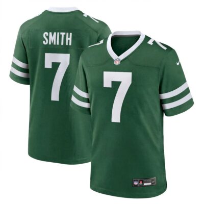 Geno Smith New York Jets Green Home Game Jersey - All Stitched