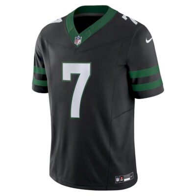 Alternative view of Geno Smith New York Jets Black Alternate Vapor F.U.S.E Limited Jersey - All Stitched