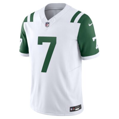 Alternative view of Geno Smith New York Jets White Classic Alternate Vapor F.U.S.E Limited Jersey - All Stitched
