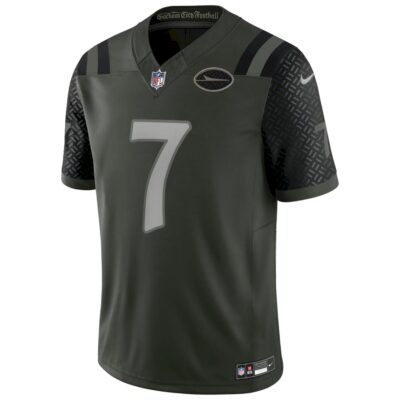 Alternative view of Geno Smith New York Jets Gotham Green Rivalries Collection Vapor F.U.S.E Limited Jersey - All Stitched