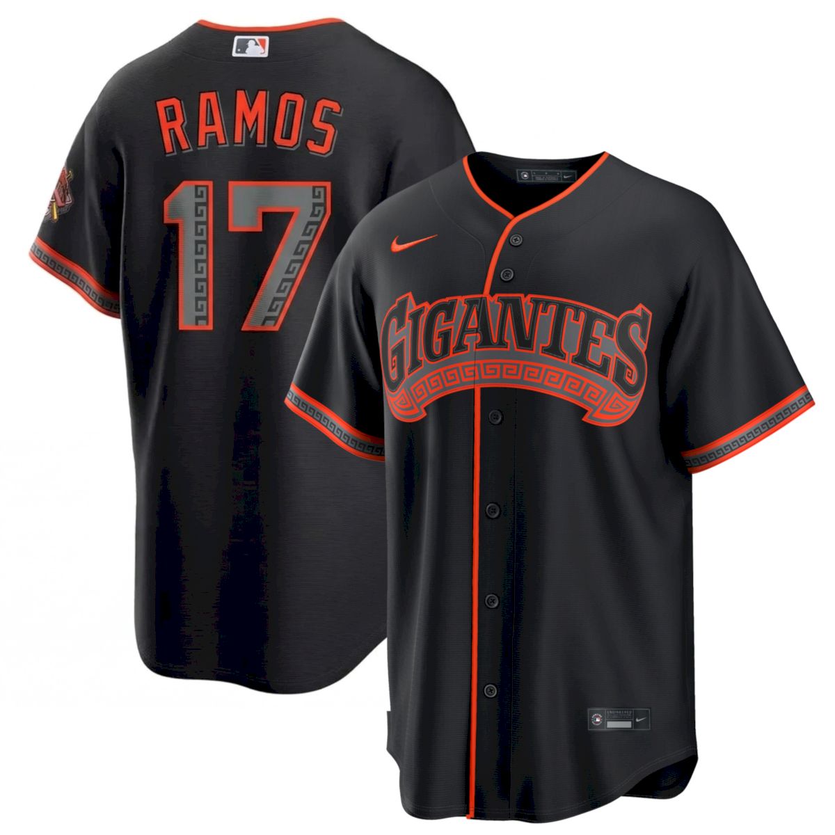 Heliot Ramos San Francisco Giants Black Gigantes Alternate Jersey - All Stitched