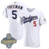 Freddie Freeman Los Angeles Dodgers White 2026 Gold Collection Limited Jersey - All Stitched