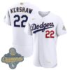 Clayton Kershaw Los Angeles Dodgers White 2026 Gold Collection Limited Jersey - All Stitched