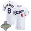 Enrique Hernández Los Angeles Dodgers White 2026 Gold Collection Limited Jersey - All Stitched