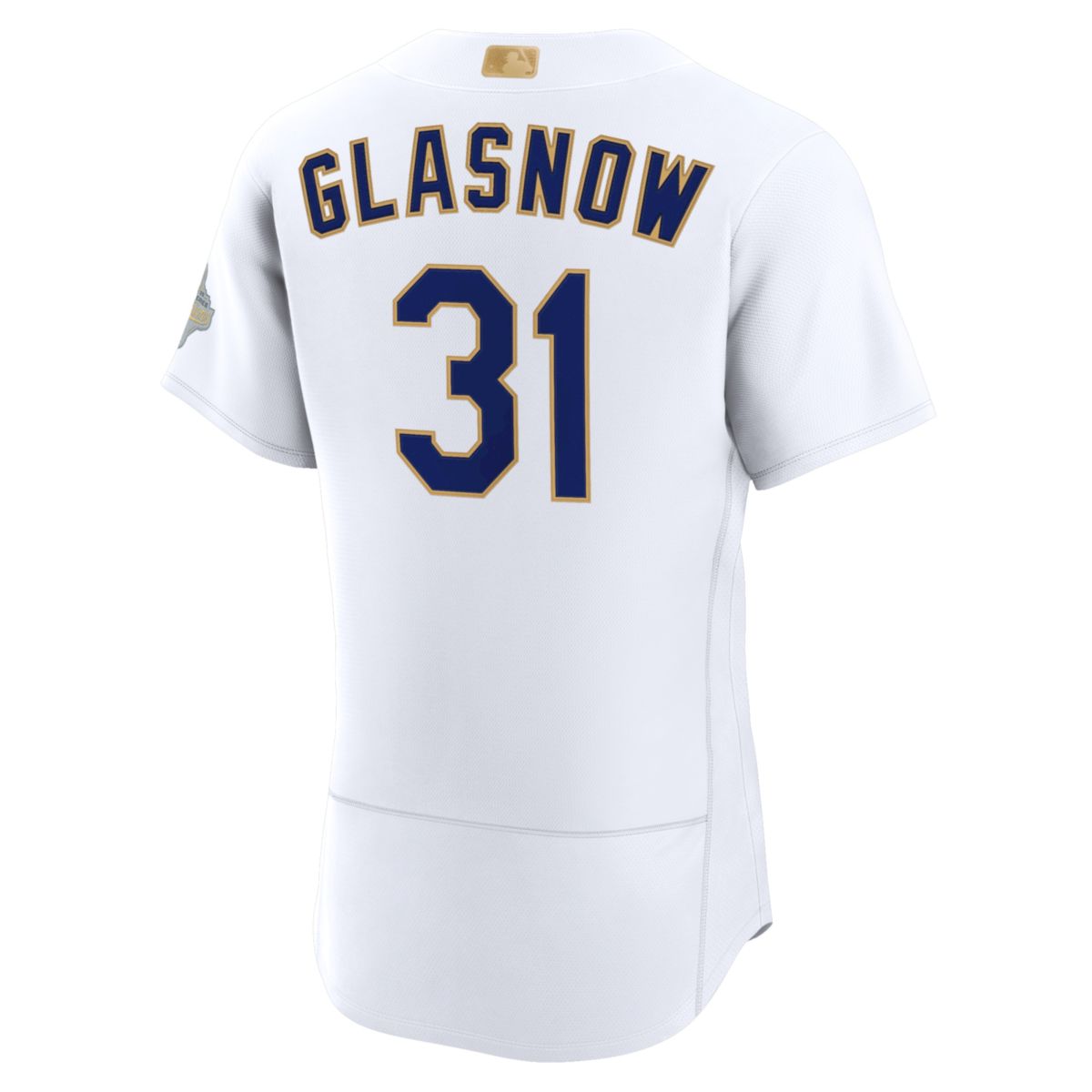 Tyler Glasnow Los Angeles Dodgers White 2026 Gold Collection Limited Jersey - All Stitched - Image 3