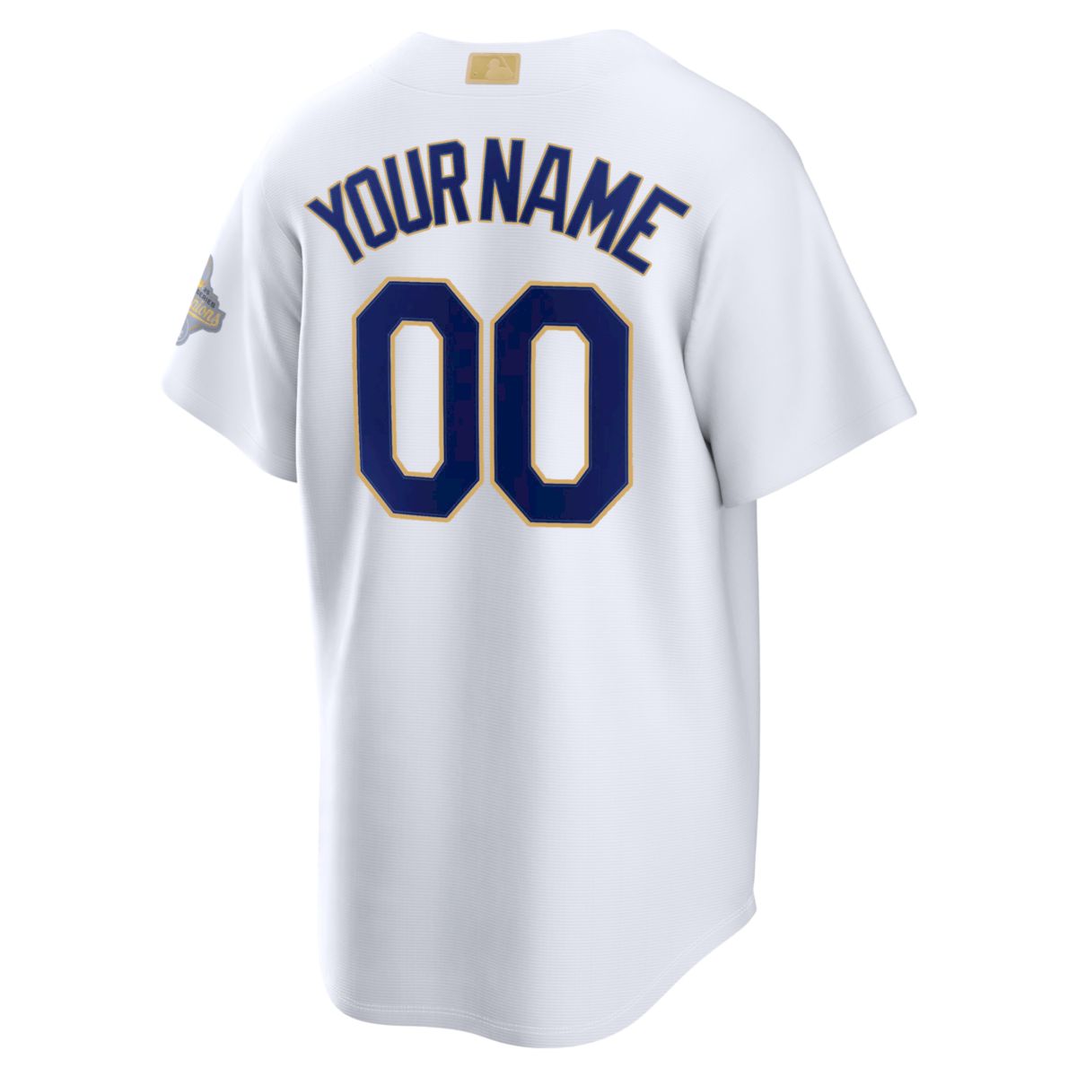 Custom Los Angeles Dodgers White 2026 Gold Collection Jersey - All Stitched - Image 3