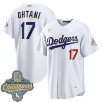 Shohei Ohtani Los Angeles Dodgers White 2026 Gold Collection Jersey - All Stitched