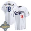 Yoshinobu Yamamoto Los Angeles Dodgers White 2026 Gold Collection Jersey - All Stitched