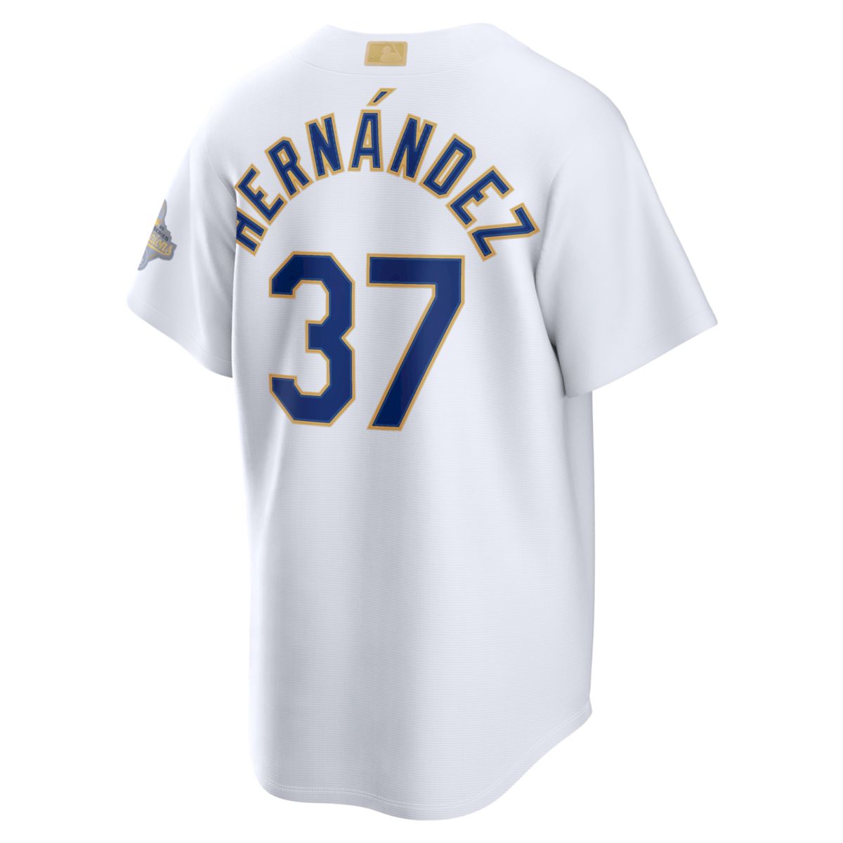 Teoscar Hernández Los Angeles Dodgers White 2026 Gold Collection Jersey - All Stitched - Image 3