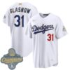 Tyler Glasnow Los Angeles Dodgers White 2026 Gold Collection Jersey - All Stitched