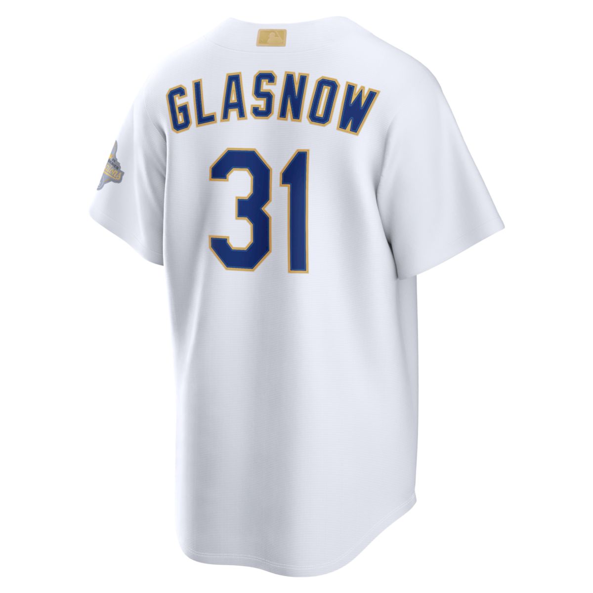 Tyler Glasnow Los Angeles Dodgers White 2026 Gold Collection Jersey - All Stitched - Image 3