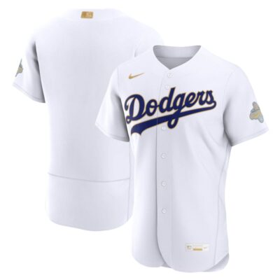 Los Angeles Dodgers White 2026 Gold Collection Limited Jersey - All Stitched