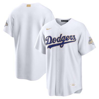 Los Angeles Dodgers White 2026 Gold Collection Jersey - All Stitched