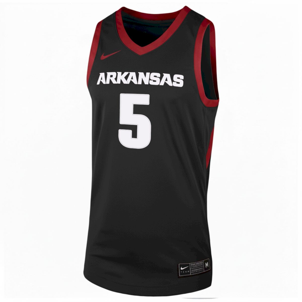 Darius Acuff Jr. Arkansas Razorbacks Basketball Black Game Jersey - All Stitched - Image 2