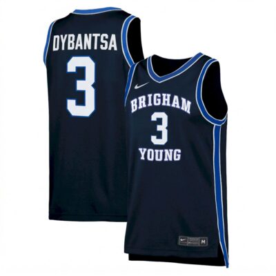 AJ Dybantsa BYU Cougars Basketball Navy Alternate Game Jersey - All Stitched
