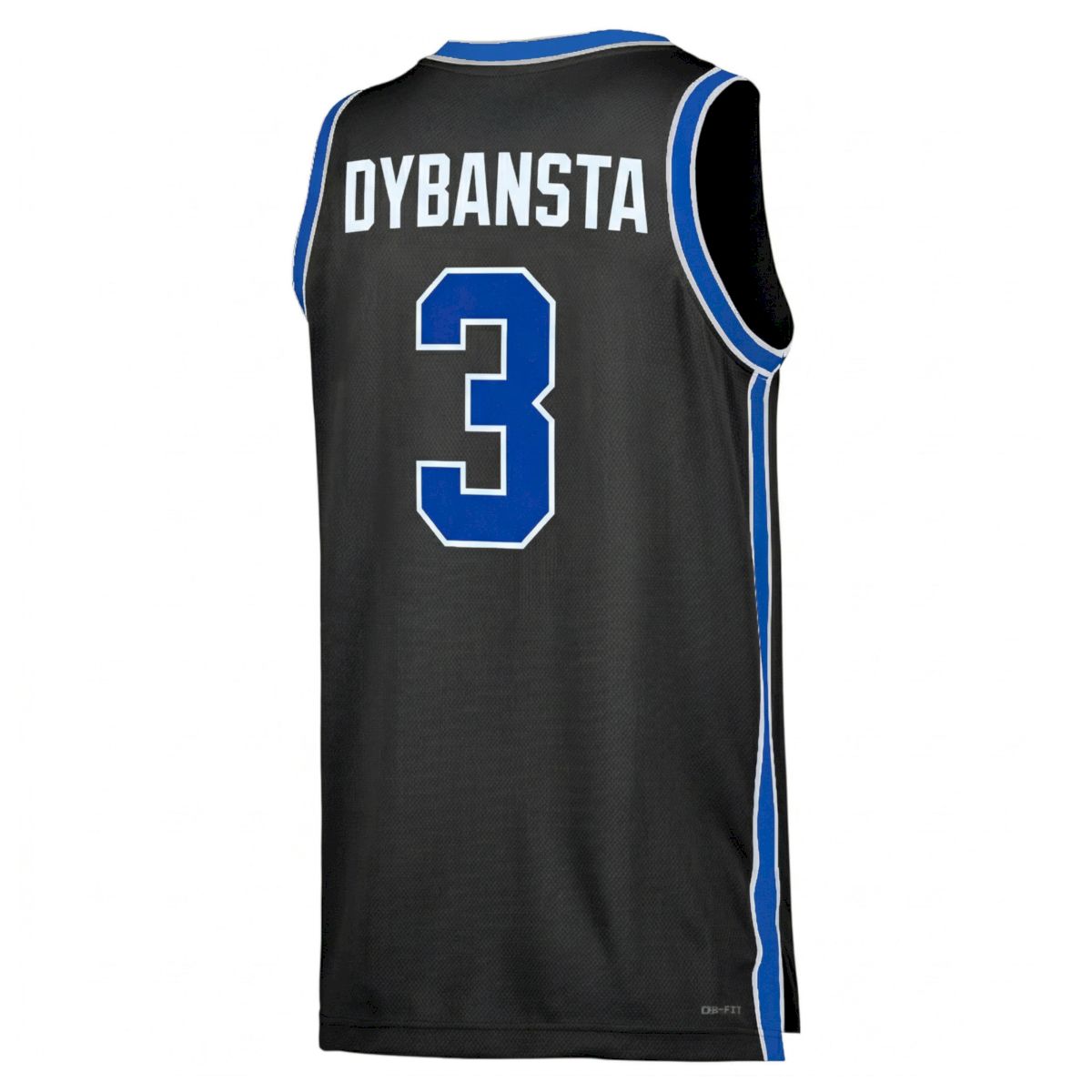 AJ Dybantsa BYU Cougars Basketball Black Third Game Jersey w/ XII Patch - All Stitched - Image 3