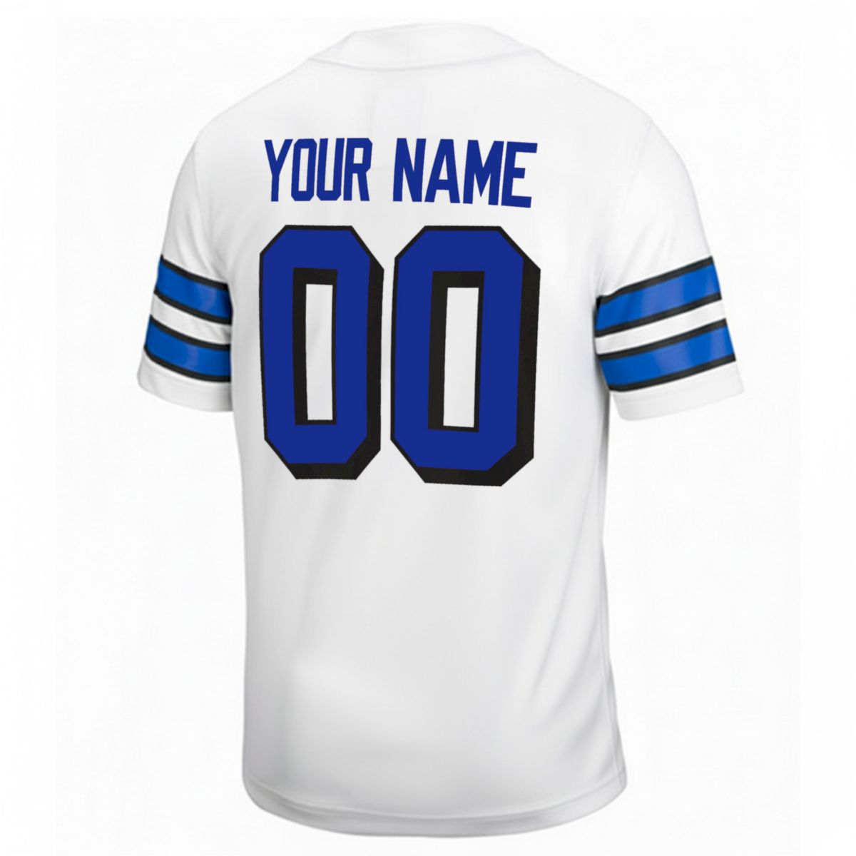 Custom BYU Cougars Football White 1996 Throwback Game Game Jersey - All Stitched - Image 3