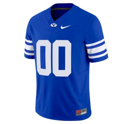 Alternative view of Custom BYU Cougars Football Royal Home Vapor F.U.S.E Limited Jersey - All Stitched