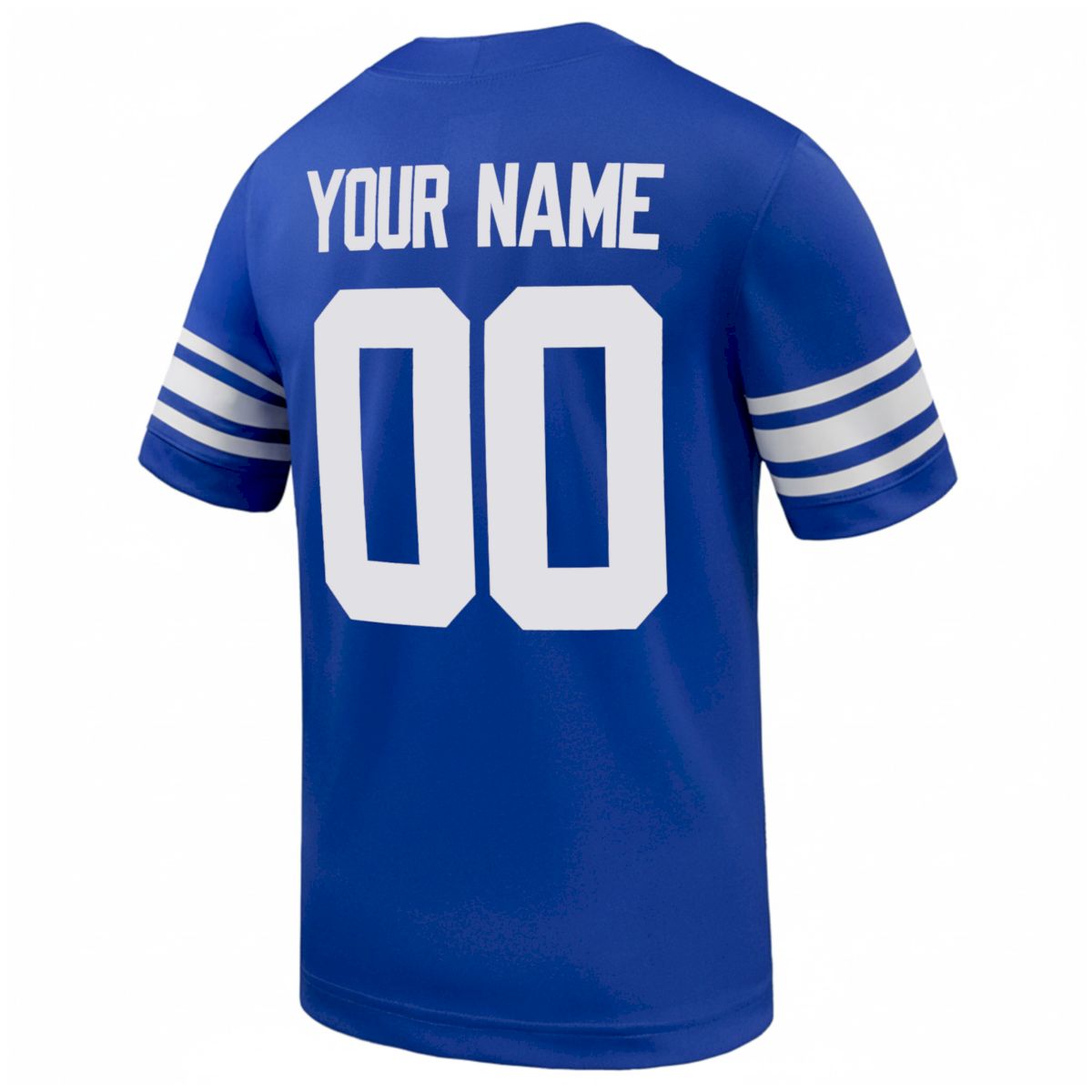 Custom BYU Cougars Football Royal Home Game Jersey w/ XII Patch - All Stitched - Image 3