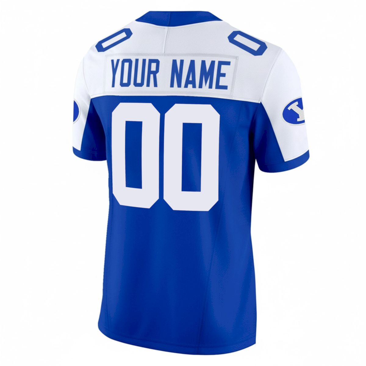 Custom BYU Cougars Football Royal Alternate Vapor F.U.S.E Limited Jersey w/ XII Patch - All Stitched - Image 3