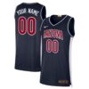 Custom Arizona Wildcats Basketball Navy Limited Jersey - All Stitched
