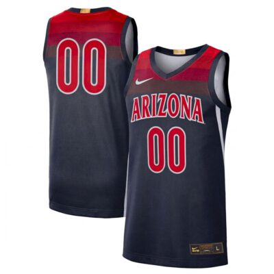 Custom Arizona Wildcats Basketball Navy Red Jersey - All Stitched