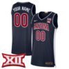 Custom Arizona Wildcats Basketball Navy Limited Jersey w/ XII Patch - All Stitched