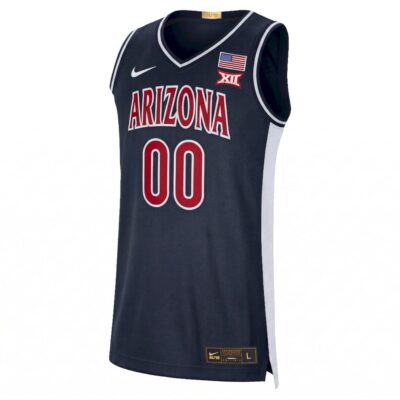 Alternative view of Custom Arizona Wildcats Basketball 2026 Final Four Navy Limited Jersey - All Stitched