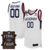 Custom UConn Huskies Basketball 2026 Final Four White Limited Retro Jersey - All Stitched
