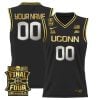 Custom UConn Huskies Basketball 2026 Final Four Black Gold Jersey - All Stitched