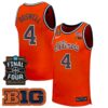 Kylan Boswell Illinois Fighting Illini Basketball 2026 Final Four Orange Limited Jersey - All Stitched