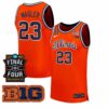 Keaton Wagler Illinois Fighting Illini Basketball 2026 Final Four Orange Limited Jersey - All Stitched