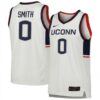 Malachi Smith UConn Huskies Basketball White Game Jersey - All Stitched
