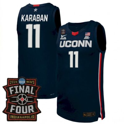 Alex Karaban UConn Huskies Basketball 2026 Final Four Navy Limited Retro Jersey - All Stitched