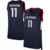 Alex Karaban UConn Huskies Basketball Navy Game Jersey - All Stitched