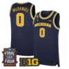 Dug McDaniel Michigan Wolverines Basketball 2026 Final Four Navy Limited Jersey - All Stitched