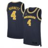 Nimari Burnett Michigan Wolverines Basketball Navy Limited Jersey - All Stitched