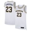 Yaxel Lendeborg Michigan Wolverines Basketball White Limited Jersey - All Stitched