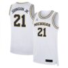 Morez Johnson Jr. Michigan Wolverines Basketball White Limited Jersey - All Stitched