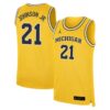Morez Johnson Jr. Michigan Wolverines Basketball Maize Limited Jersey - All Stitched