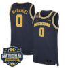 Dug McDaniel Michigan Wolverines Basketball 2026 National Championship Navy Limited Jersey - All Stitched