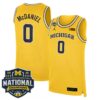 Dug McDaniel Michigan Wolverines Basketball 2026 National Championship Maize Limited Jersey - All Stitched