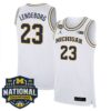 Yaxel Lendeborg Michigan Wolverines Basketball 2026 National Championship White Limited Jersey - All Stitched