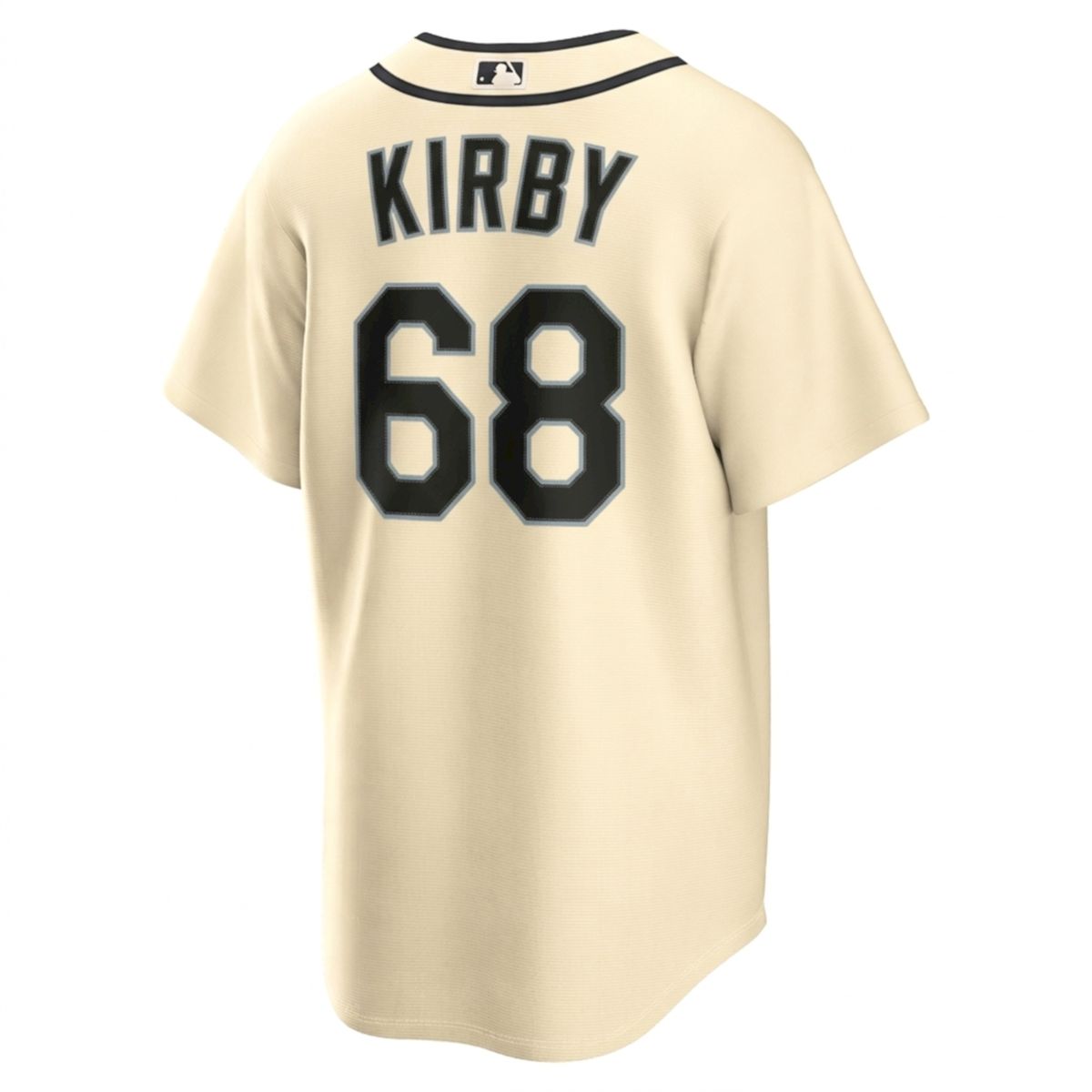 George Kirby Seattle Mariners Steelheads 1942 Cream Alternate Jersey - All Stitched - Image 3