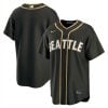 Seattle Mariners Steelheads Black Gold Limited Jersey - All Stitched