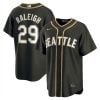 Cal Raleigh Seattle Mariners Steelheads Black Gold Limited Jersey - All Stitched